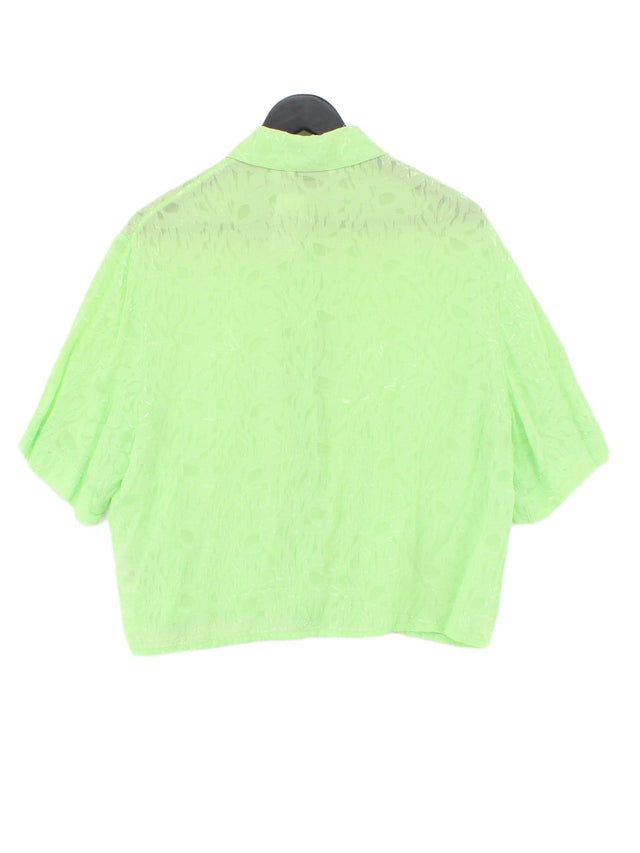 & Other Stories Women's Blouse UK 8 Green 100% Viscose