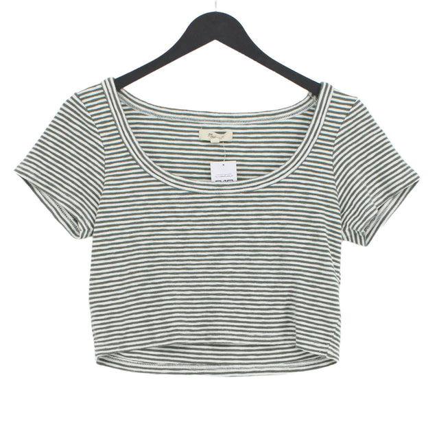 Madewell Women's Top M Green Cotton with Elastane, Lyocell Modal