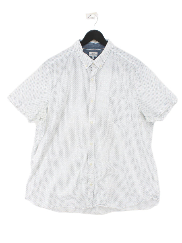 Next Men's Shirt XXXL White 100% Cotton