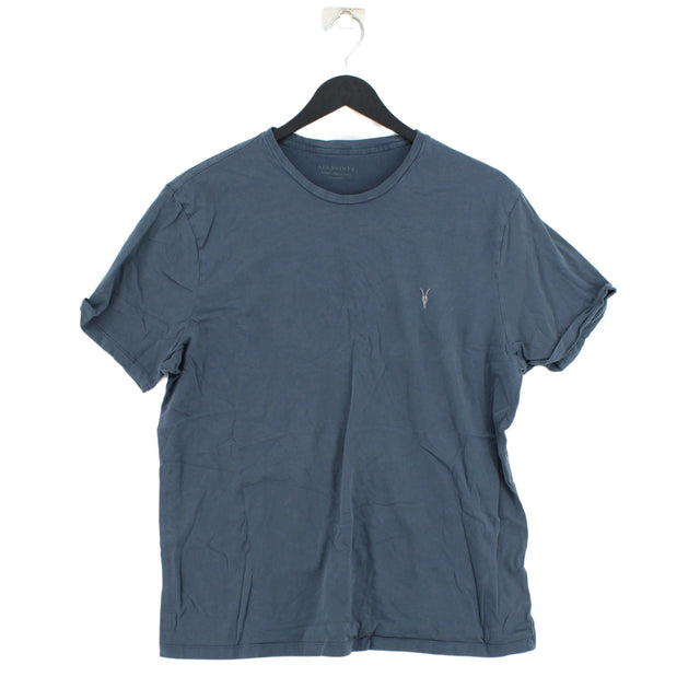AllSaints Men's T-Shirt XL Blue 100% Other
