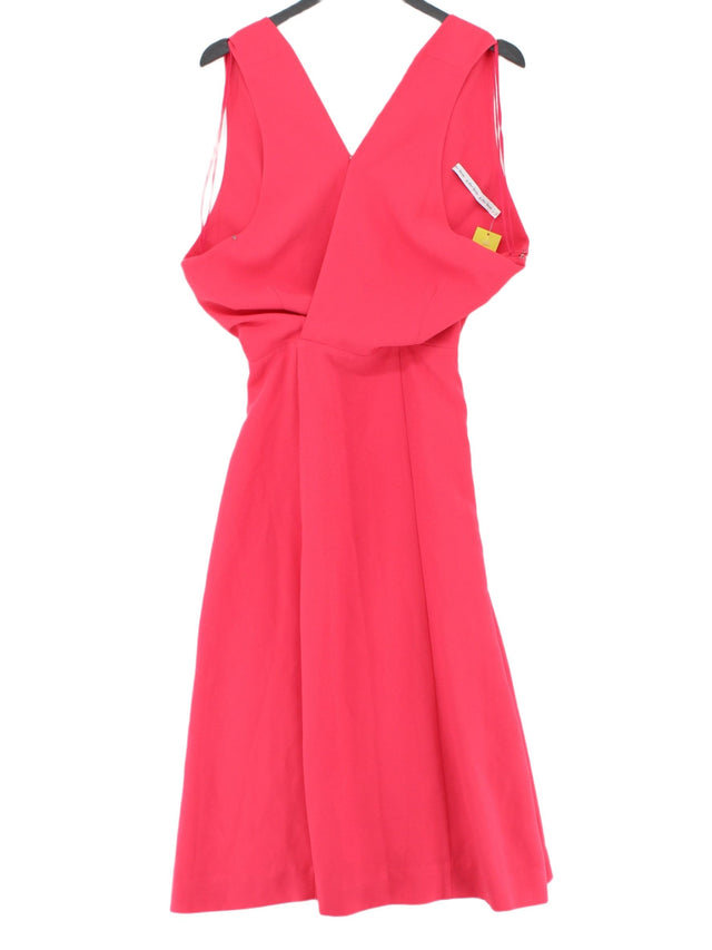 & Other Stories Women's Midi Dress UK 6 Pink 100% Polyester
