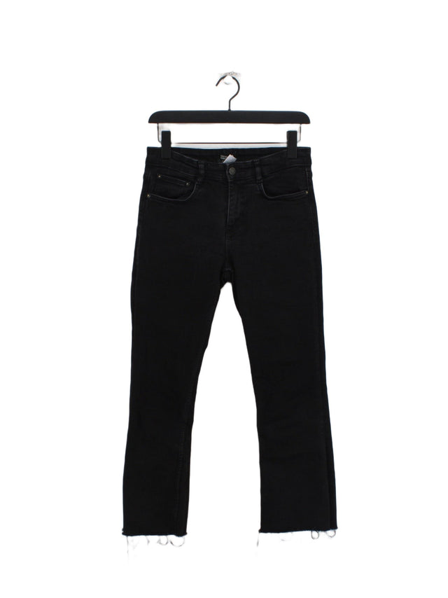 Zara Women's Jeans UK 10 Black Cotton with Elastane