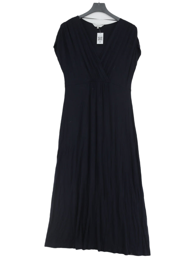 East Women's Maxi Dress UK 16 Blue Viscose with Elastane