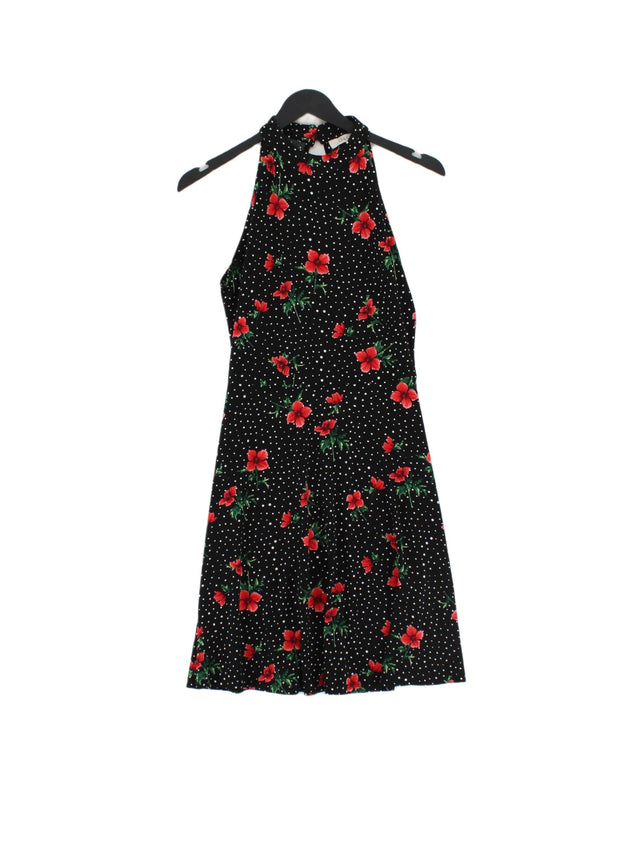 Oasis Women's Midi Dress XS Black Polyester with Elastane