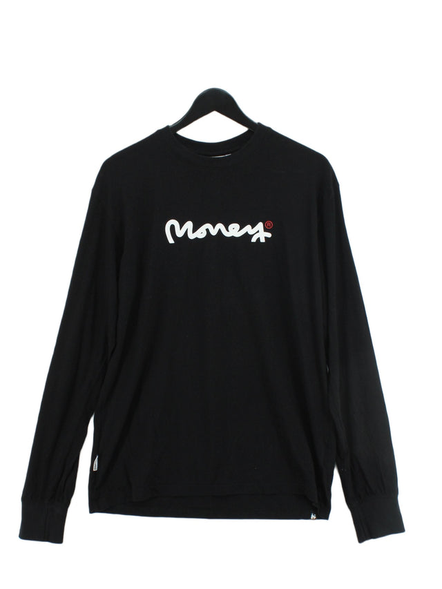 Money Men's T-Shirt L Black 100% Cotton