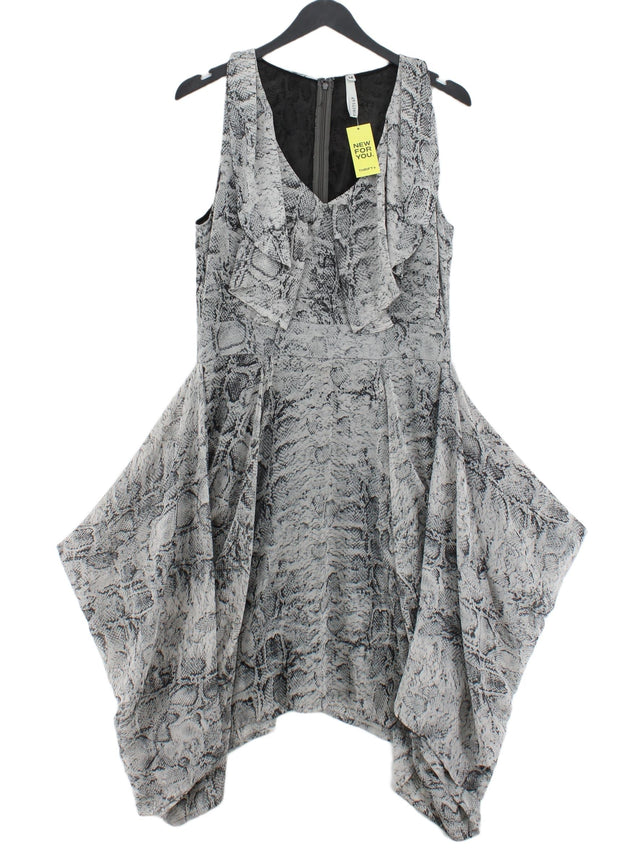 Firetrap Women's Midi Dress M Grey 100% Polyester