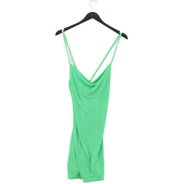 Collusion Women's Midi Dress UK 10 Green 100% Polyester