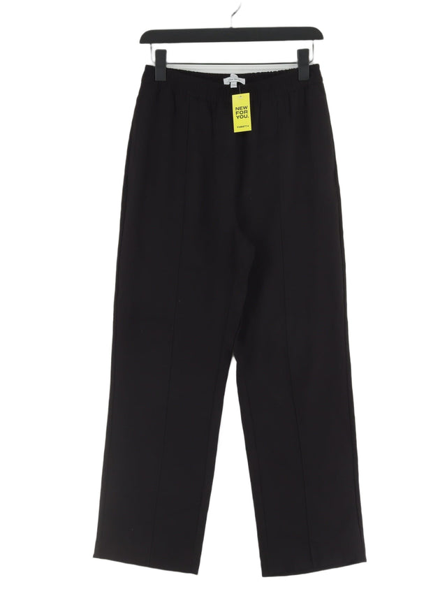 & Other Stories Women's Suit Trousers UK 8 Black Viscose with Polyester