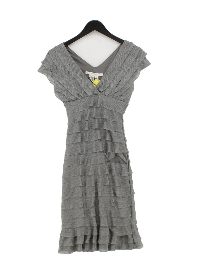 STUDIO M Women's Midi Dress XS Grey Polyester with Spandex