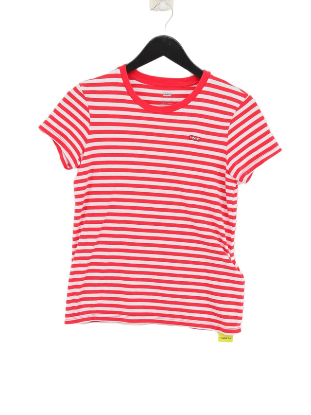 Levi’s Women's T-Shirt XS Red 100% Cotton