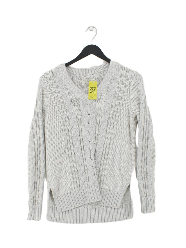 Abercrombie & Fitch Women's Jumper S Grey Cotton with Acrylic, Polyester