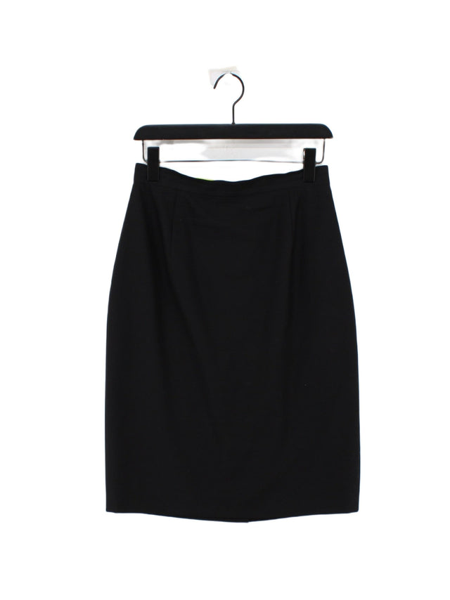 Austin Reed Women's Midi Skirt UK 12 Black 100% Wool