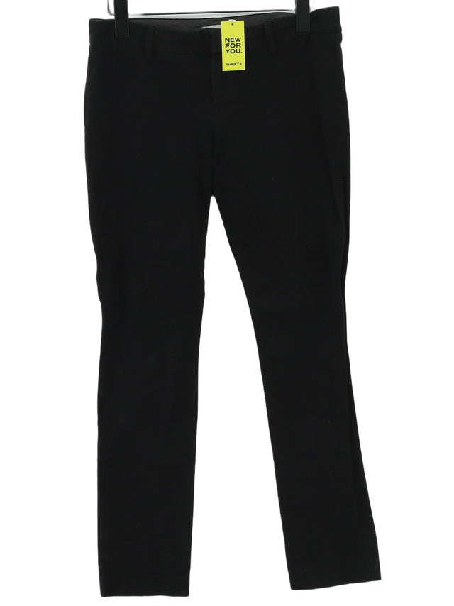 Gap Women's Suit Trousers UK 8 Black Cotton with Elastane