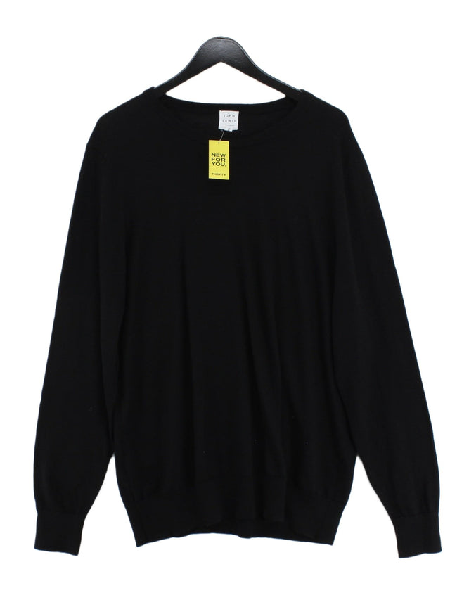 John Lewis Men's Jumper XXL Black 100% Other