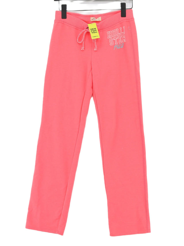 Hollister Women's Sports Bottoms S Pink Cotton with Elastane, Polyester