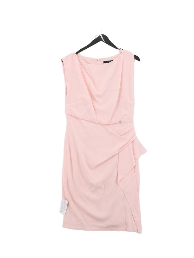 Coast Women's Midi Dress UK 14 Pink Polyester with Other
