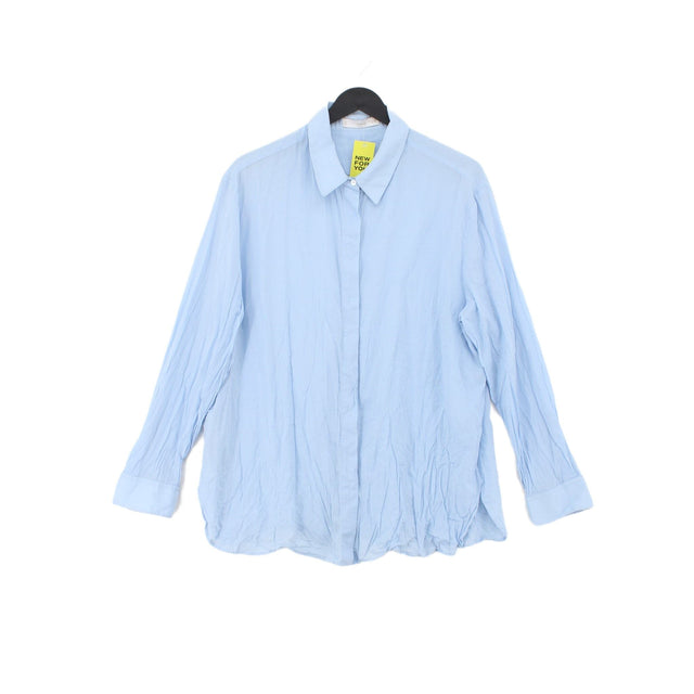 MNG Women's Shirt XL Blue 100% Cotton