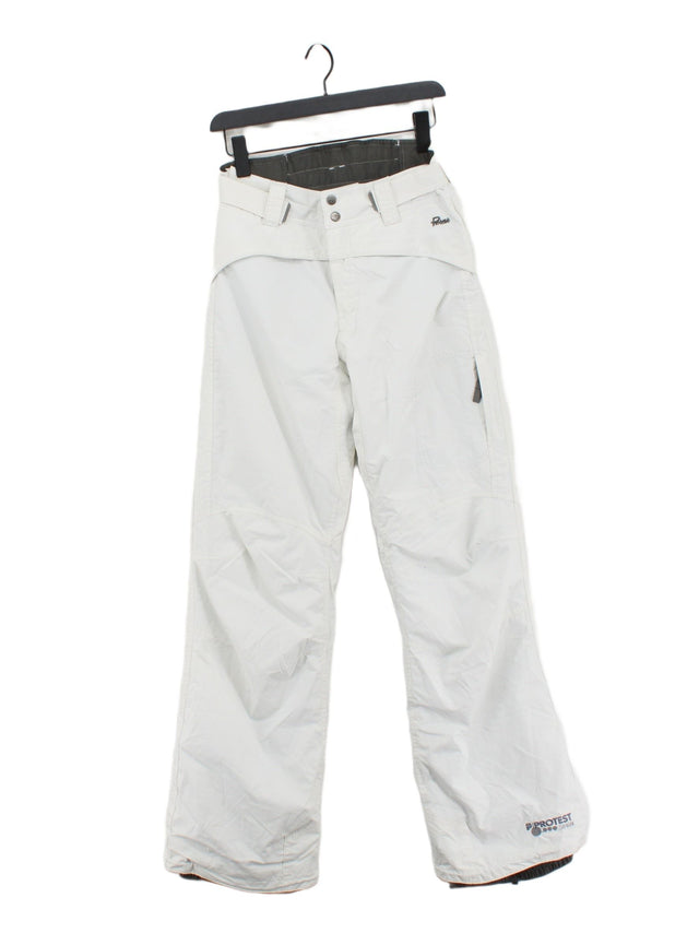 Protest Men's Trousers M White Polyamide with Polyester