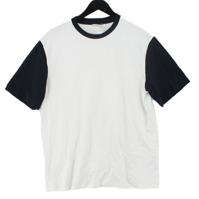Weekday Women's T-Shirt L White 100% Cotton