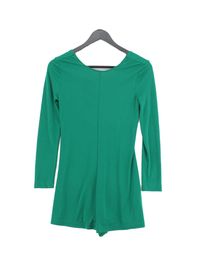 Trafaluc Women's Midi Dress XS Green 100% Polyester