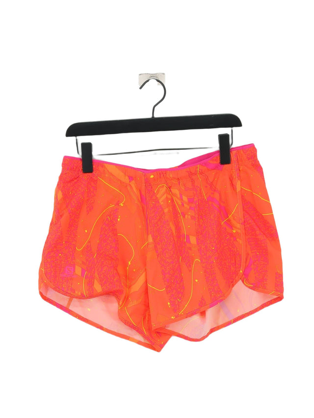 Salomon Women's Shorts L Orange 100% Polyester