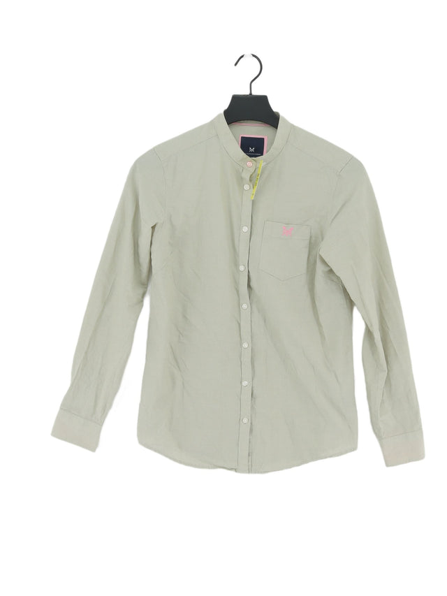 Crew Clothing Women's Shirt UK 10 Green 100% Cotton