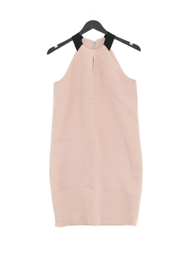 L.K. Bennett Women's Midi Dress UK 6 Pink Cotton with Polyester, Viscose