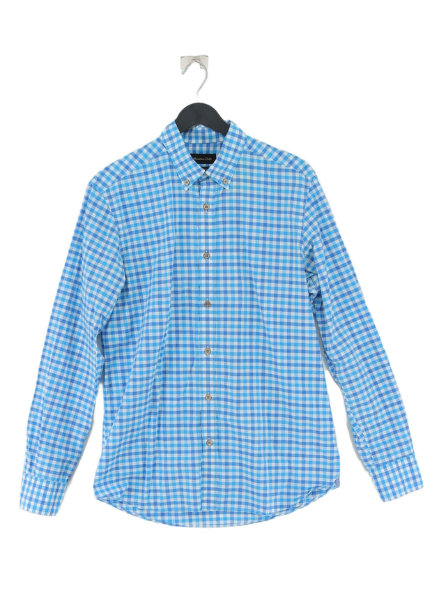 Massimo Dutti Men's Shirt M Blue 100% Other
