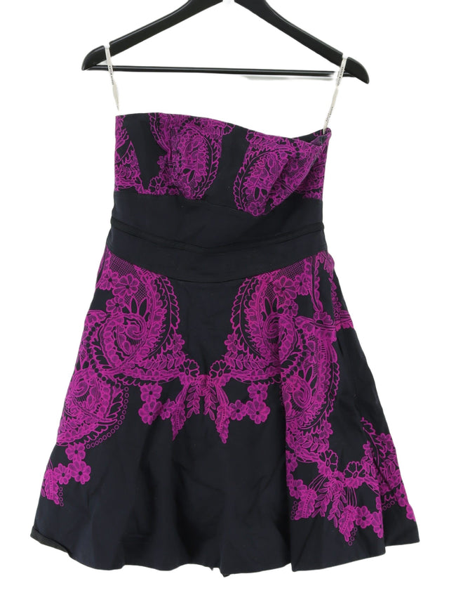 Karen Millen Women's Midi Dress UK 12 Purple