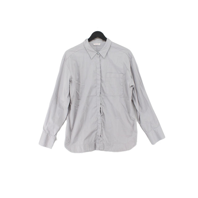 Finery Women's Shirt UK 12 Grey 100% Cotton