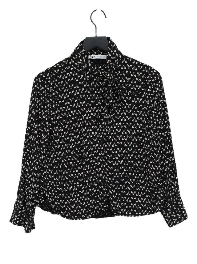 Zara Women's Shirt XS Black 100% Viscose