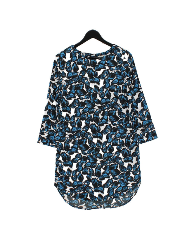 Hush Women's Midi Dress UK 10 Blue 100% Polyester