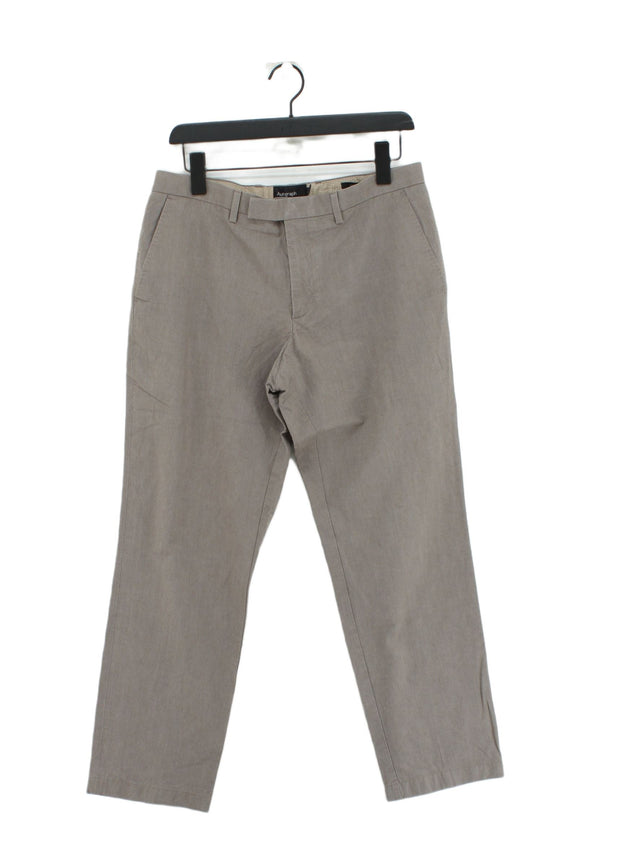 Autograph Men's Suit Trousers W 34 in; L 29 in Tan 100% Cotton