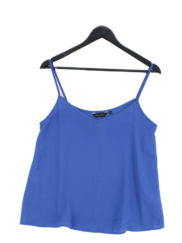 New Look Women's T-Shirt UK 14 Blue 100% Polyester