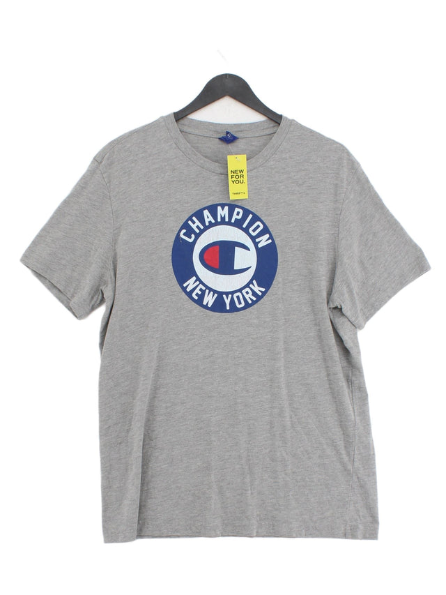 Champion Men's T-Shirt XL Grey 100% Other