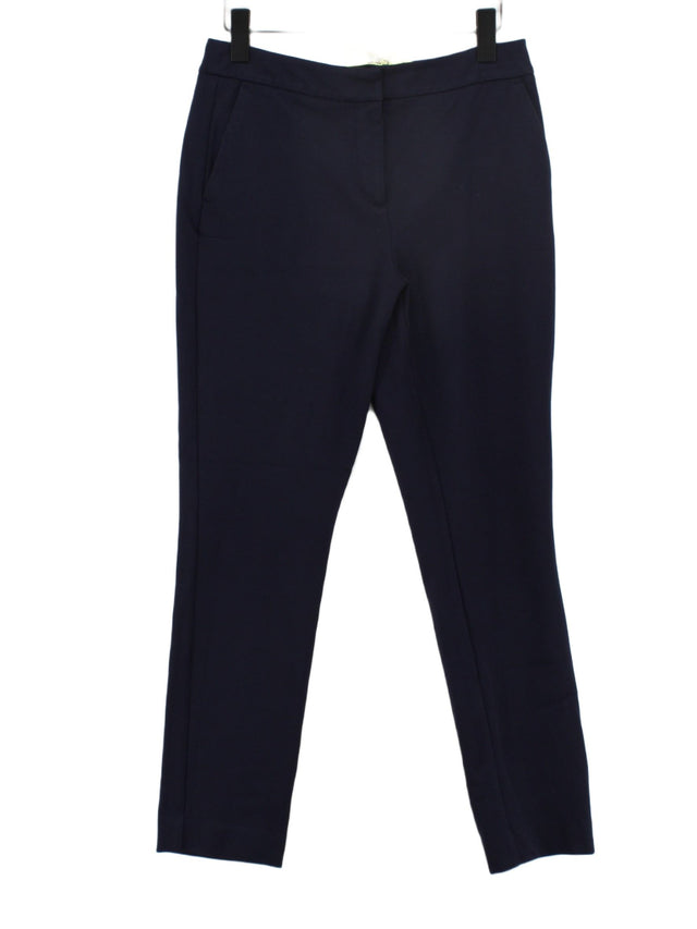 Boden Women's Suit Trousers UK 12 Blue Viscose with Elastane, Polyamide