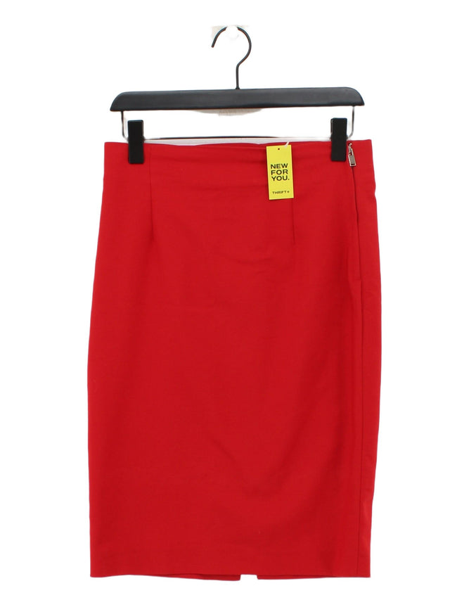 Zara Women's Midi Skirt M Red 100% Other