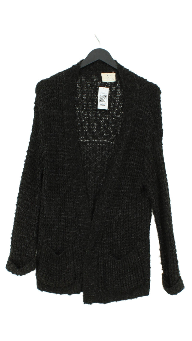 Pins And Needles Women's Cardigan S Black Acrylic with Cotton, Polyamide
