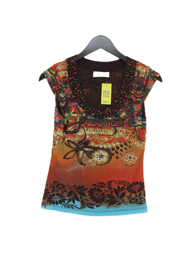 Oui Women's T-Shirt UK 12 Multi Polyamide with Nylon