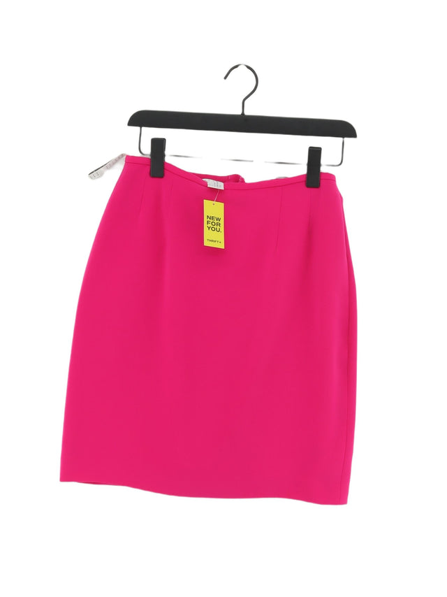 Precis Petite Women's Midi Skirt UK 12 Pink 100% Polyester