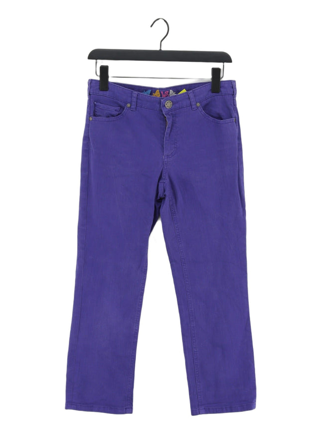 White Stuff Women's Jeans UK 10 Purple Cotton with Elastane