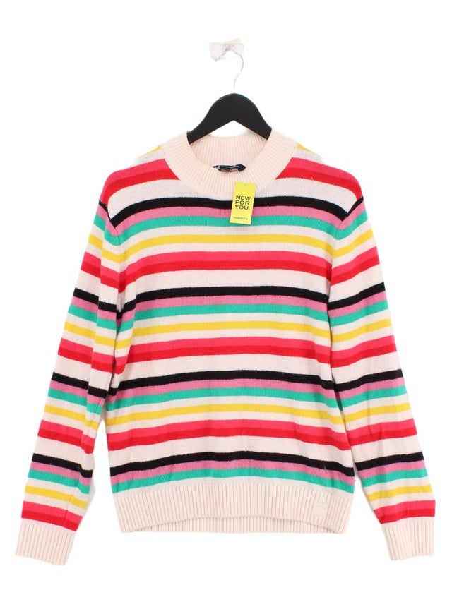 Crew Clothing Women's Jumper UK 14 Multi Cotton with Nylon, Wool