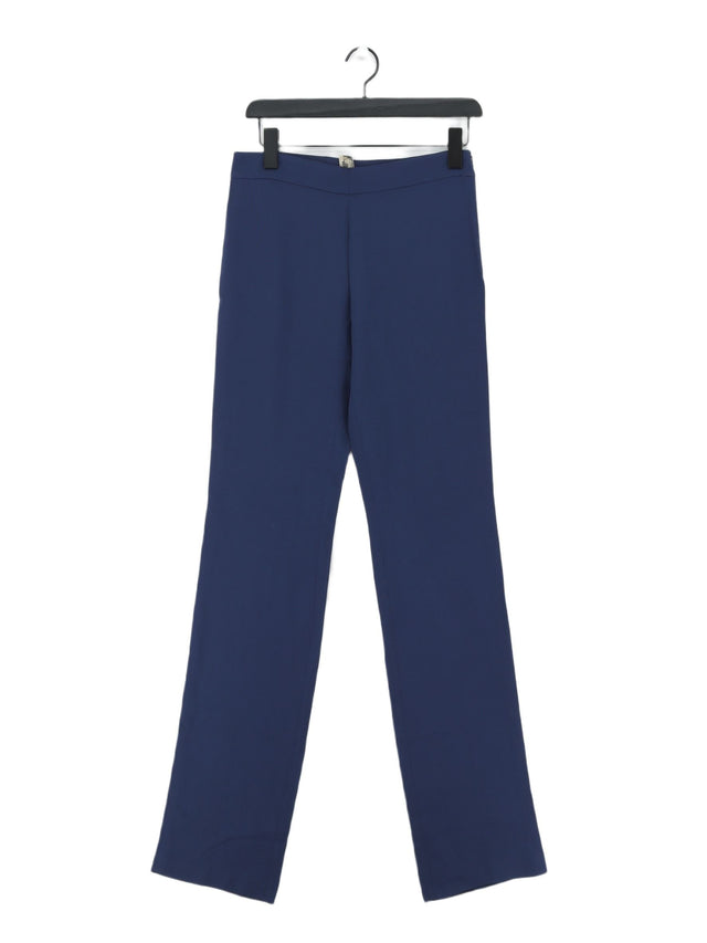 Blumarine Women's Suit Trousers W 30 in Blue Viscose with Polyester