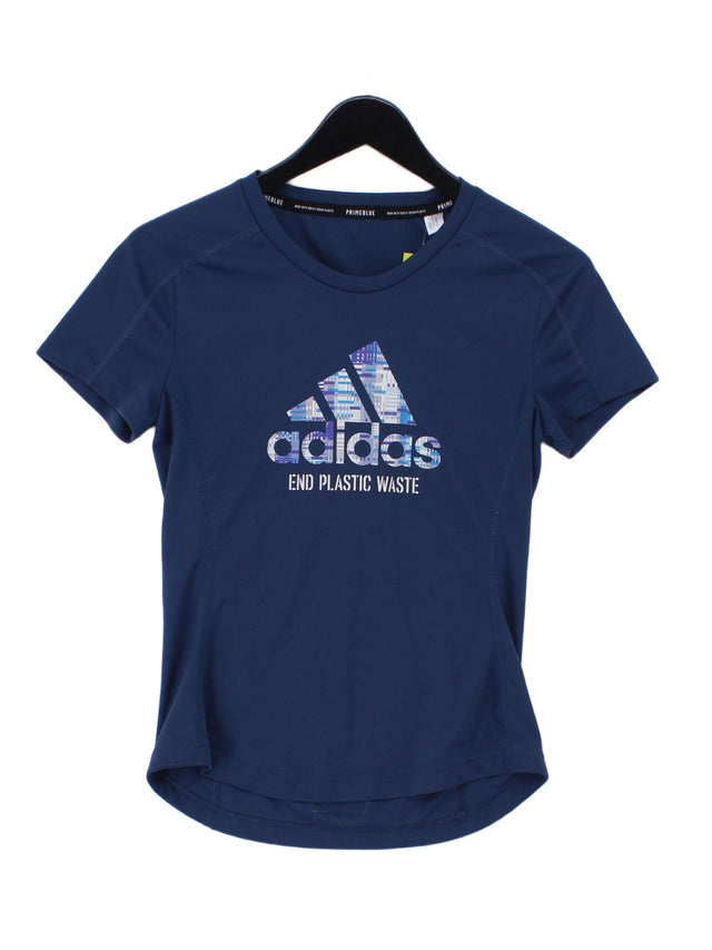 Adidas Women's T-Shirt XS Blue 100% Other
