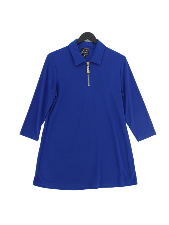 Coco Bianco Women's Blouse M Blue Polyester with Elastane