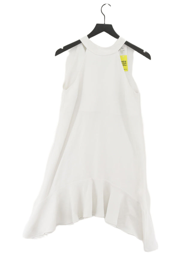 River Island Women's Midi Dress UK 8 White 100% Other