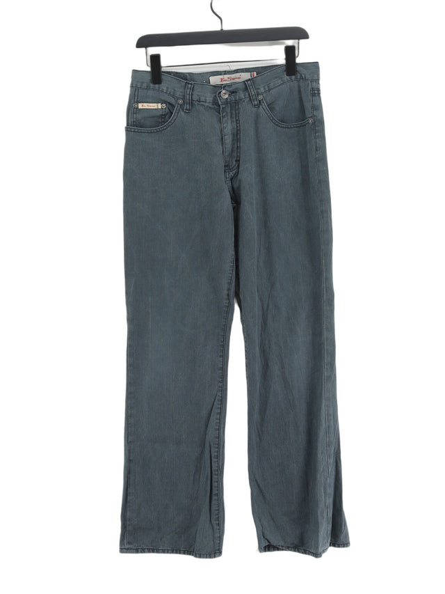 Ben Sherman Women's Jeans W 32 in; L 32 in Grey 100% Cotton