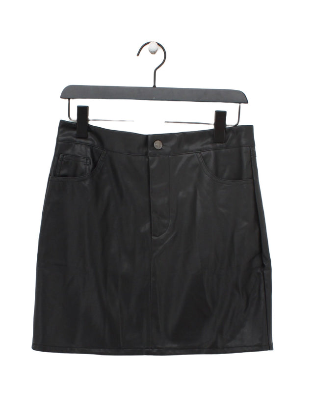 In The Style Women's Mini Skirt UK 12 Black Polyester with Elastane