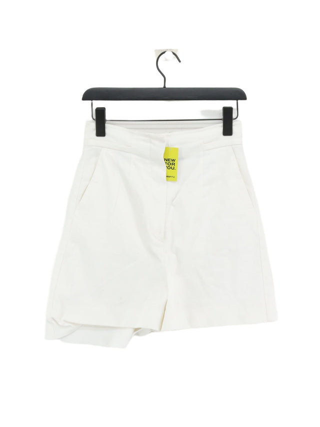 Sportmax Women's Shorts UK 8 White Cotton with Elastane