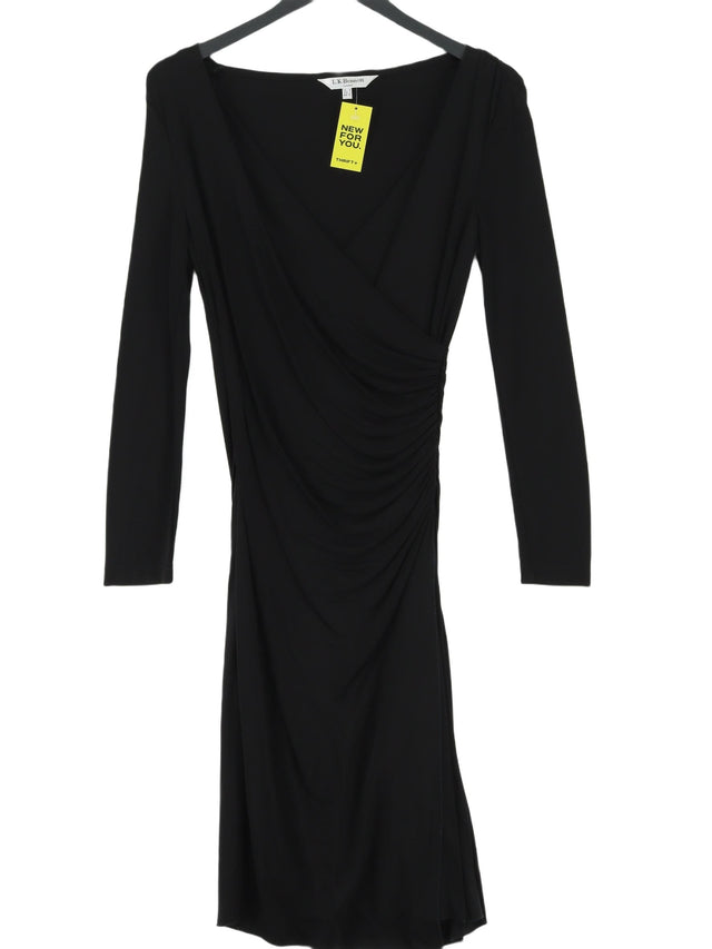 L.K. Bennett Women's Midi Dress UK 6 Black 100% Viscose